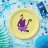 ein Catgirl Pappteller (Party)