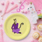 ein Catgirl Pappteller (Party)