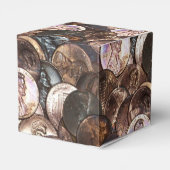 Ein Cent Penny spendet Hintergrund Geschenkschachtel (Rückseite)