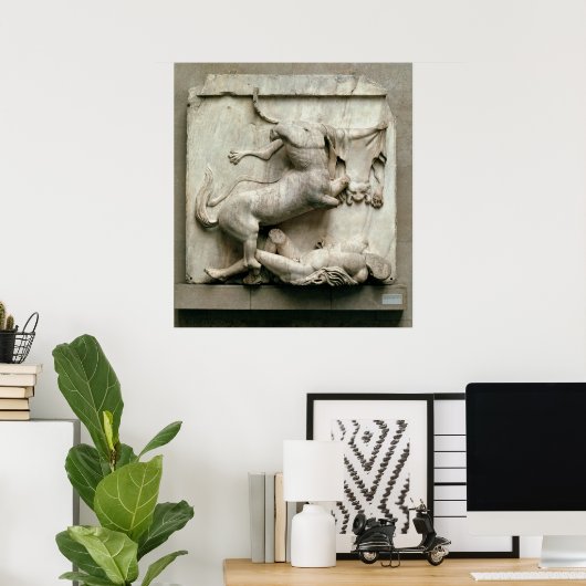 Ein Centaur, der über einen Lapith triumphiert Poster (Heimbüro)