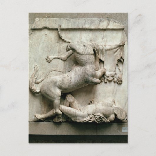 Ein Centaur, der über einen Lapith triumphiert Postkarte (Vorderseite)