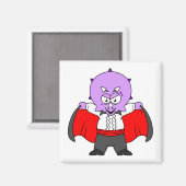 Ein Ceratops Dinosaurier verkleidete sich als Graf Magnet (Vorderseite/Rückseite)