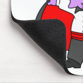 Ein Ceratops Dinosaurier verkleidete sich als Graf Mousepad (Ecke)