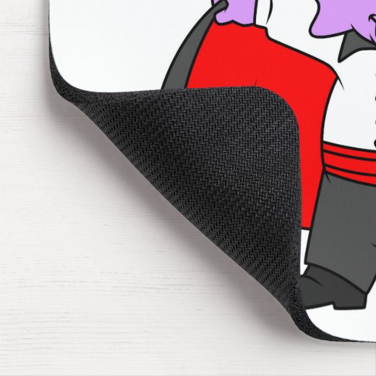 Ein Ceratops Dinosaurier verkleidete sich als Graf Mousepad (Ecke)