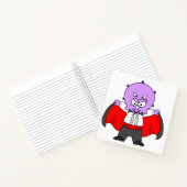 Ein Ceratops Dinosaurier verkleidete sich als Graf Notizblock (Innenseite)