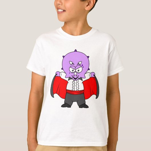 Ein Ceratops Dinosaurier verkleidete sich als Graf T-Shirt (Vorderseite)