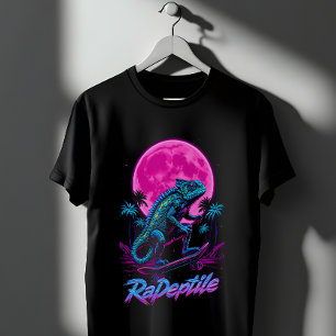 Ein Chamäleon-Skateboarding T-Shirt