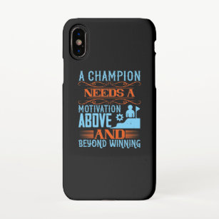Ein Champion braucht eine Motivation über und hina iPhone Hülle