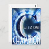 Ein CHAMPION-Multiprint-T - Shirt Postkarte (Vorne/Hinten)