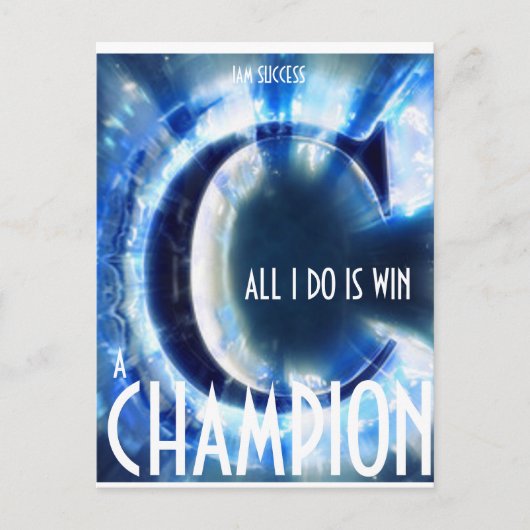 Ein CHAMPION-Multiprint-T - Shirt Postkarte (Vorderseite)
