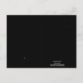 Ein Chaos, in dem das Chaos mit Labels verschleier Ankündigungspostkarte (Rückseite)