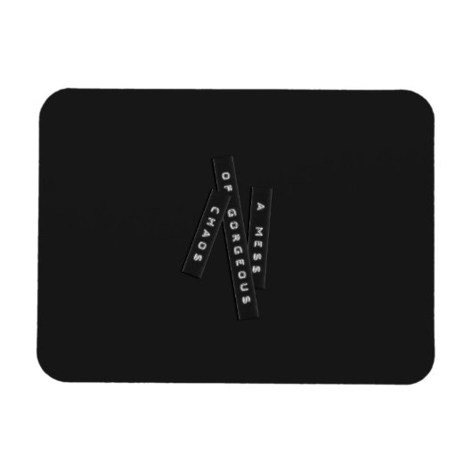 Ein Chaos, in dem das Chaos mit Labels verschleier Magnet (Horizontal)