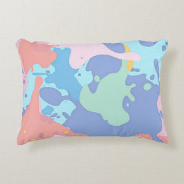 Ein chaotisches Farbmuster Dekokissen