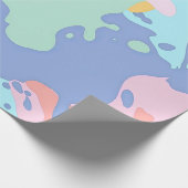 Ein chaotisches Farbmuster Geschenkpapier (Ecke)