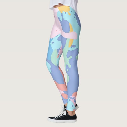Ein chaotisches Farbmuster Leggings (Links)