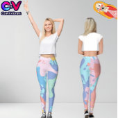 Ein chaotisches Farbmuster Leggings