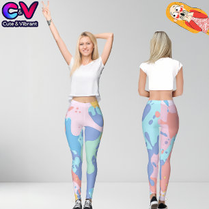 Ein chaotisches Farbmuster Leggings