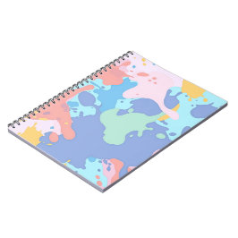 Ein chaotisches Farbmuster Notizblock