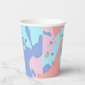 Ein chaotisches Farbmuster Pappbecher (Rechts)