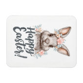 Ein charmanter bemalter Osterhase Magnet (Horizontal)