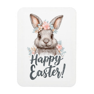Ein charmanter bemalter Osterhase Magnet