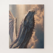 Ein charmanter Fantasy-Drache in einer magischen L Puzzle (Vertikal)