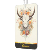 Ein charmantes, wie eine blühende Kuh gestaltetes Autolufterfrischer (Links)