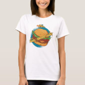 Ein Cheesburger mit Pizzarockner T-Shirt (Vorderseite)