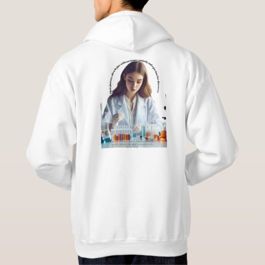 Ein Chemiegelehrer ist eine engagierte Person Hoodie (Rückseite)
