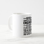 Ein Chemieingenieur zu sein ist einfach. Kaffeetasse (Vorderseite Links)