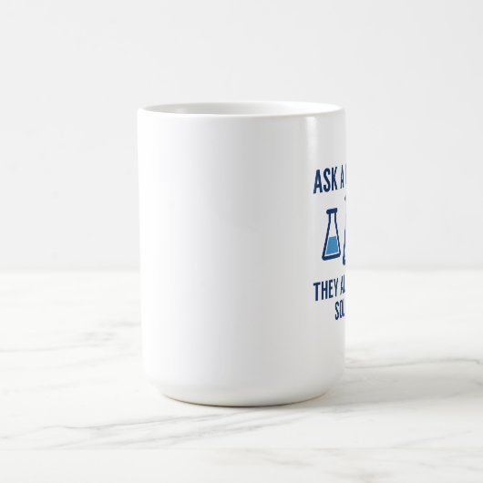 Ein Chemist gefragt Kaffeetasse (Mittel)