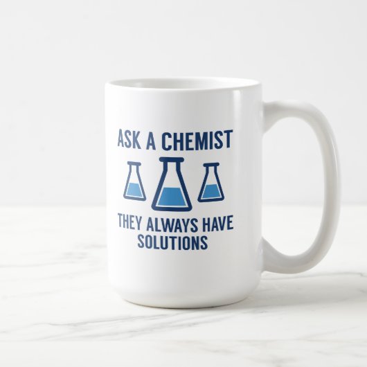 Ein Chemist gefragt Kaffeetasse (Rechts)