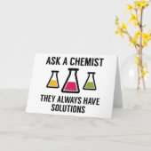 Ein Chemist gefragt Karte (Gelbe Blume)