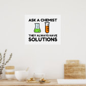 Ein Chemist gefragt Poster (Küche)