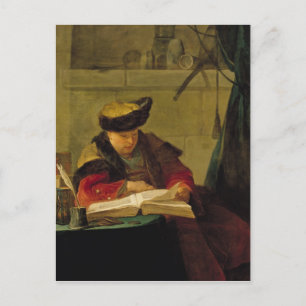 Ein Chemist in seinem Labor Postkarte