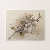 Ein Cherry Blossom Zweigstelle Wasserfarbe Puzzle (Horizontal)