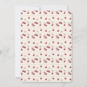 Ein Cherry Sweet Baby ist auf dem Weg Baby Dusche Einladung (Rückseite)