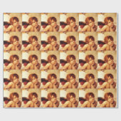 Ein Cherub, Detail der Sixtinischen Madonna - Raph Geschenkpapier (Flach)