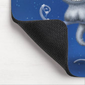 Ein Cheshire-Kätzchen (Weihnachten) Mousepad (Ecke)