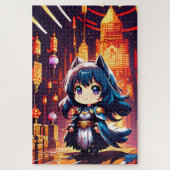 Ein Chibi-Heroin im Universum des Pixels Puzzle (Vertikal)