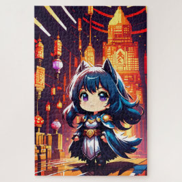 Ein Chibi-Heroin im Universum des Pixels Puzzle