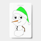 ein Chibi-Schneemann Ausweis (Rückseite)