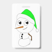 ein Chibi-Schneemann Ausweis (Vorderseite)