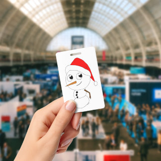 ein Chibi-Schneemann Ausweis