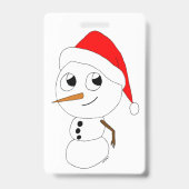 ein Chibi-Schneemann Ausweis (Rückseite)