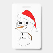 ein Chibi-Schneemann Ausweis (Vorderseite)