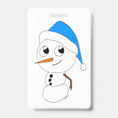 ein Chibi-Schneemann Ausweis (Rückseite)
