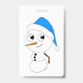 ein Chibi-Schneemann Ausweis (Vorderseite)