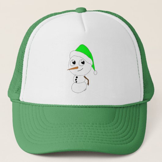 ein Chibi-Schneemann   Truckerkappe (Vorderseite)