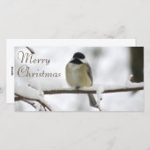 Ein chickadee-Weihnachten Feiertagskarte (Vorne/Hinten)